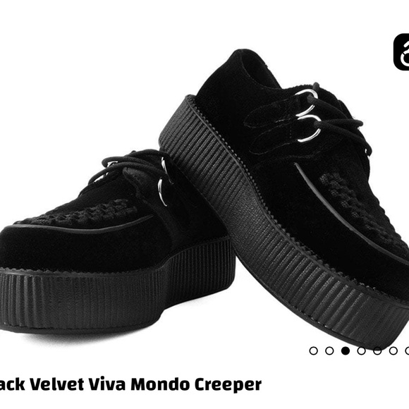 Vegan Black Suede Viva Mondo Creepers - Picture 3 of 4